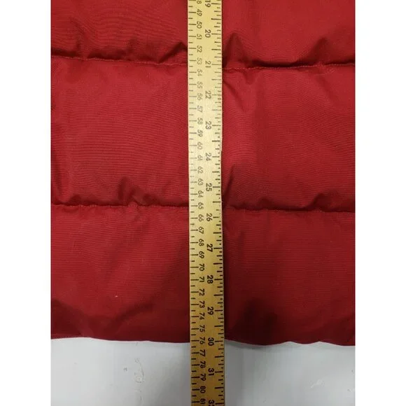 Cabelas Premier Northern Goose Down Puffer Vest Sherpa Lined Red Size 3XL Tall - Picture 11 of 12
